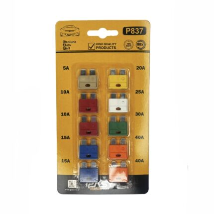 فیوز دوشاخ متوسط کارتی 10تایی